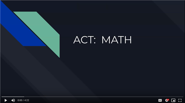 ACT math video graphic 