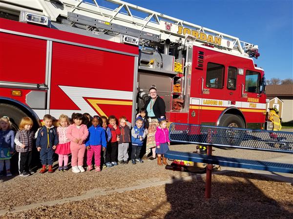 In Front of the Fire Truck