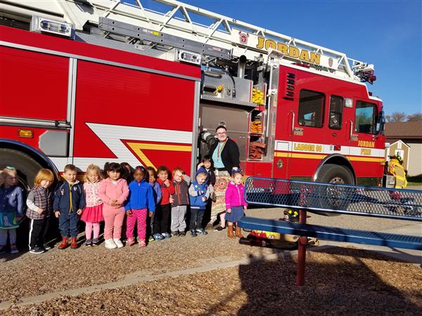 In Front of the Fire Truck