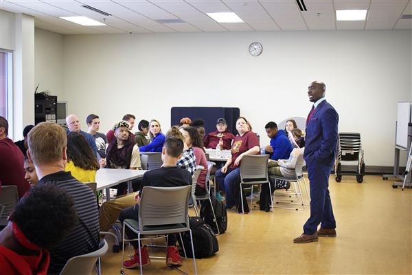 Mr. Peer opening a Caring and Committed Conversation